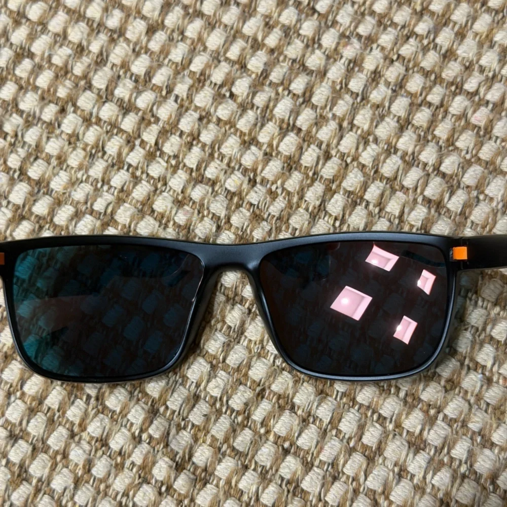 See A Better World Stylish Black and Orange Polarized Sunglasses